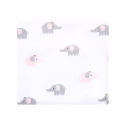 Hudson Baby 10214638_PINKGRAYELEPHANT_ONESIZE Couverture pour bébé Fille