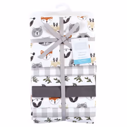 Hudson Baby 10214646_WOODLANDFACES_ONESIZE Couverture pour bébé Garçon