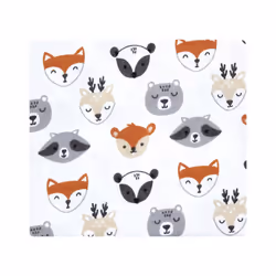 Hudson Baby 10214646_WOODLANDFACES_ONESIZE Couverture pour bébé Garçon