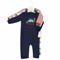 Hudson Baby 10115319_CHRISTMASAURUS_0-3M combinaison et grenouillère pour bébés