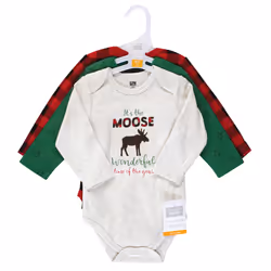 Hudson Baby 11115397_MOOSEWONDERFULTIME_9-12M combinaison et grenouillère pour bébés