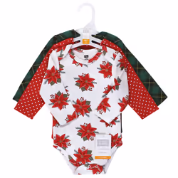 Hudson Baby 11115447_POINSETTIA_0-3M combinaison et grenouillère pour bébés