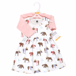 Hudson Baby 10115656_PINKMOOSEBEAR_6-9M Robe