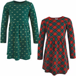 Hudson Baby 10115770_CHRISTMASPLAID_2T, Enfant, Femelle, 2T