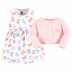 Hudson Baby 10116643_PASTELBUTTERFLY_9-12M, Bébé (0-2 ans), Femelle, 9-12 M
