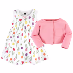 Hudson Baby 10116663_SPRINGTULIPS_5T, Bébé (0-2 ans), Femelle, 5 Toddler