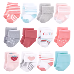 Hudson Baby 10717639_STRAWBERRY_0-6M, Bébé (0-2 ans), Femelle, 0-6 M, 12 paire(s)