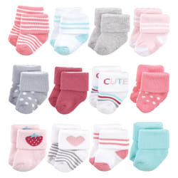 Hudson Baby 10717639_STRAWBERRY_0-6M chaussette Femelle 12 paire(s)