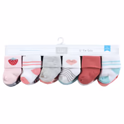Hudson Baby 10717639_STRAWBERRY_0-6M chaussette Femelle 12 paire(s)
