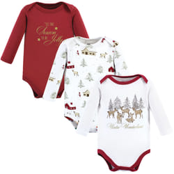 Hudson Baby 10118349_GIRLHOLIDAYVILLAGE_6-9M combinaison et grenouillère pour bébés