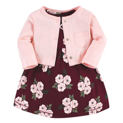 Hudson Baby 10119522_BURGUNDYFLORAL_0-3M Robe