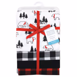 Hudson Baby 10219593_BUFFALOPLAIDBEAR_ONESIZE Couverture pour bébé Garçon