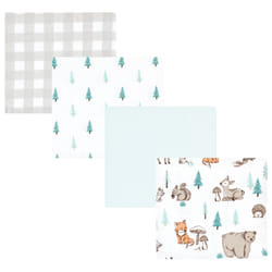 Hudson Baby 10221413_NEUTRALWOODLANDPALS_ONESIZE Couverture pour bébé Garçon/Fille