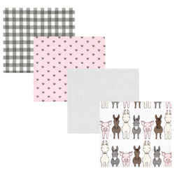 Hudson Baby 10221445_FARMFRIENDSPINK_ONESIZE Couverture pour bébé Fille