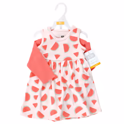 Hudson Baby 10124656_CoralWatermelon_3-6M