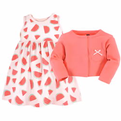 Hudson Baby 10124656_CoralWatermelon_3-6M
