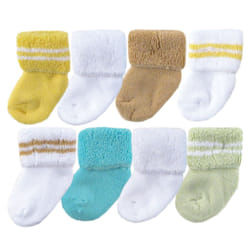 Luvable Friends 10728000_Yellow_6-12 Mâle 8 paire(s)