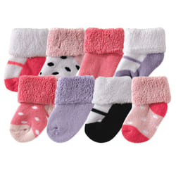 Luvable Friends 10728013_Pink_6-12 Femelle 8 paire(s)
