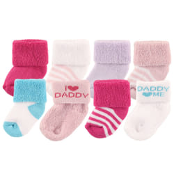 Luvable Friends 10728016_PinkDaddy_6-12 Femelle 8 paire(s)