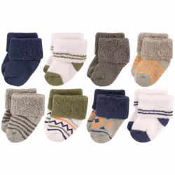 Luvable Friends 10728024_Aztec_6-12, Bébé (0-2 ans), Mâle, 6-12 M, 8 paire(s)