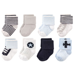 Luvable Friends 10728055_Airplane_6-12 Mâle 8 paire(s)