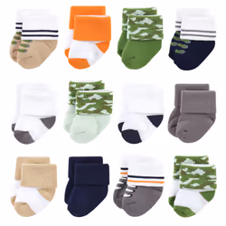Luvable Friends 10728150_CAMO_6-12M, Bébé (0-2 ans), Mâle, 6-12 M
