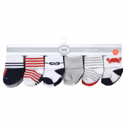 Luvable Friends 10728156_NAUTICAL_6-12M chaussette Mâle