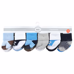 Luvable Friends 10728178_BLUENAVYSNEAKERS_6-12M chaussette Mâle