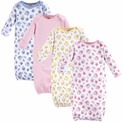 Luvable Friends 10133030_Floral, Bébé (0-2 ans), Femelle, 0-6 M, 4 pièce(s)