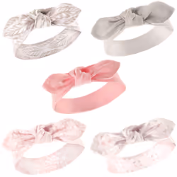 Hudson Baby 10151401_GrayFeather, Enfant, Femelle, Bandeau, Coton, 5 pièce(s)