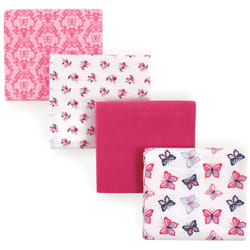 Hudson Baby 10251418_Butterflies Couverture pour bébé Fille