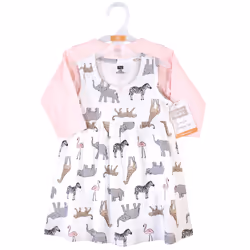 Hudson Baby 10152358_MODERNPINKSAFARI_9-12M Robe