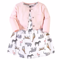 Hudson Baby 10152358_MODERNPINKSAFARI_9-12M Robe