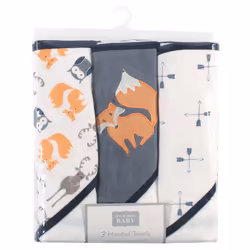 Hudson Baby 10352392_ORANGEFOX_ONESIZE serviette pour bébé Coton