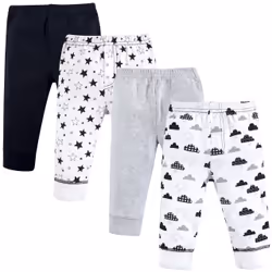 Hudson Baby 10153500_Moon_9-12, Mâle, Bébé (0-2 ans), 9-12 M, Coton, 4 pièce(s)