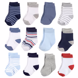 Hudson Baby 10754040_Boy_6-12, Bébé (0-2 ans), Mâle, 6-12 M, 12 paire(s)