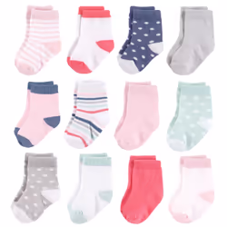 Hudson Baby 10754043_Girl_6-12, Bébé (0-2 ans), Femelle, 6-12 M, 12 paire(s)