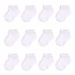 Hudson Baby 10754052_White_6-12, Bébé (0-2 ans), Mâle, 6-12 M, 12 paire(s)