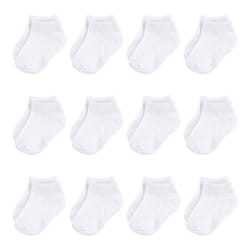 Hudson Baby 10754052_White_6-12 Mâle 12 paire(s)