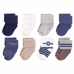 Hudson Baby 10754079_Bear_6-12, Bébé (0-2 ans), Mâle, 6-12 M, 8 paire(s)