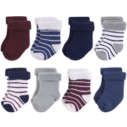 Hudson Baby 10754115_NavyGray_0-6 Mâle 8 paire(s)