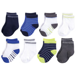 Hudson Baby 10754121_NavyCharcoal_6-12 Mâle 8 paire(s)