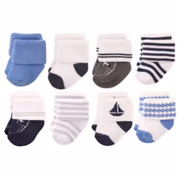 Hudson Baby 10754516_Nautical_6-12, Bébé (0-2 ans), Mâle, 6-12 M, 8 paire(s)