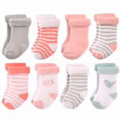 Hudson Baby 10754537_Bird_0-6, Bébé (0-2 ans), Femelle, 0-6 M, 8 paire(s)