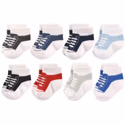 Hudson Baby 10754555_BlackBlueShoes_12-24, Bébé (0-2 ans), Mâle, 12-24 M, 8 paire(s)