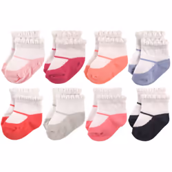 Hudson Baby 10754561_MaryJane_6-12, Bébé (0-2 ans), Femelle, 6-12 M, 8 paire(s)