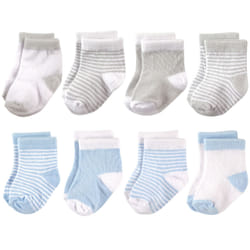 Hudson Baby 10754567_BlueGray_6-12 Mâle 8 paire(s)