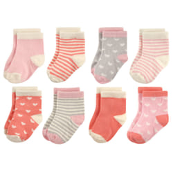 Hudson Baby 10754578_Hearts_6-12 Femelle 8 paire(s)