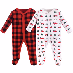 Hudson Baby 11155556_ChristmasTree_0-3, Bébé (0-2 ans), Mâle, 0-3 M, 2 pièce(s)