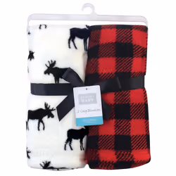 Hudson Baby 10256369_BUFFALOPLAIDMOOSE_OneSize Couverture pour bébé Garçon